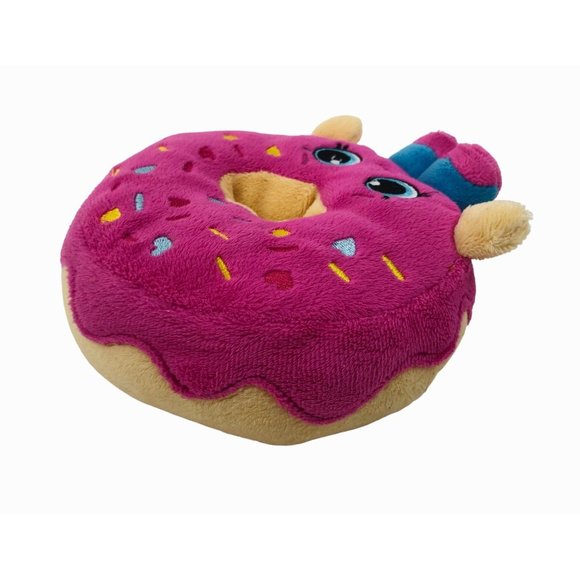 Shopkins Pink Sprinkle Smiley Face Donut Stuffed Animal Plush Toy Collectible - Picture 8 of 10